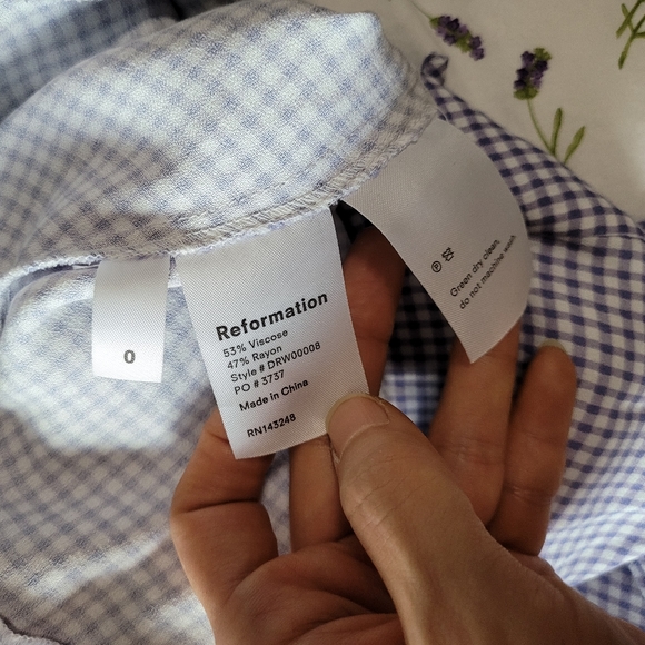 Reformation check maxi dress - Picture 5 of 10